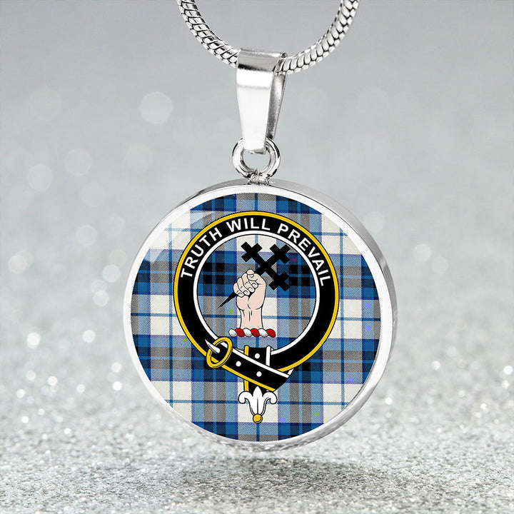 Thomson Dance (Thompson Dance) Clan Badge Tartan Classic Circle Necklace