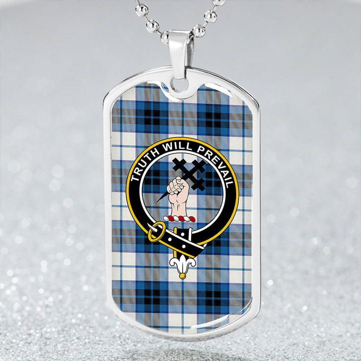 Thomson Dance (Thompson Dance) Clan Badge Classic Tartan Dog Tag Necklace