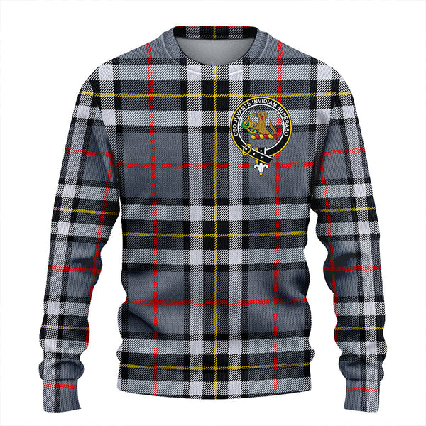 Thomson Grey (MacThomas/Thompson Grey) Ancient Clan Badge Tartan Knitted Sweater