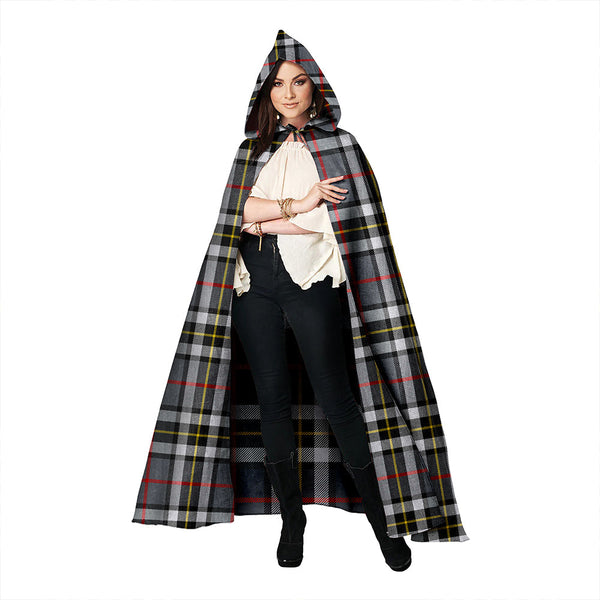 Thomson Grey (MacThomas/Thompson Grey) Ancient Clan Badge Tartan Hooded Cloak
