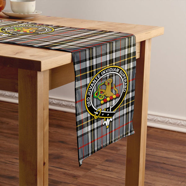 Thomson Grey (MacThomas/Thompson Grey) Modern Clan Badge Tartan Table Runner