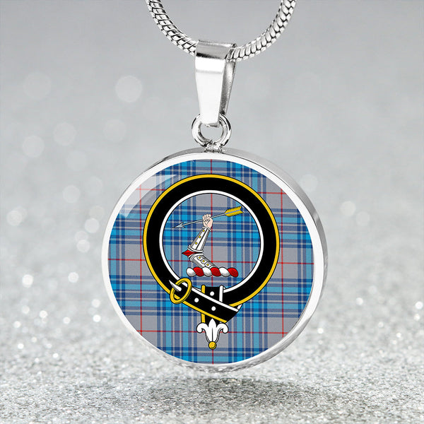 Thorburn USA (Thurburn USA) Modern Clan Badge Tartan Classic Circle Necklace