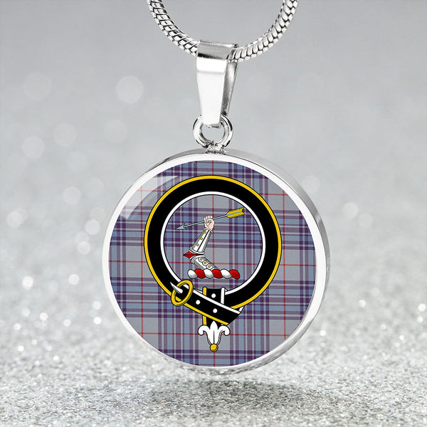 Thorburn USA (Thurburn USA) Weathered Clan Badge Tartan Classic Circle Necklace