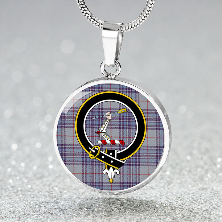 Thorburn USA (Thurburn USA) Weathered Clan Badge Tartan Classic Circle Necklace