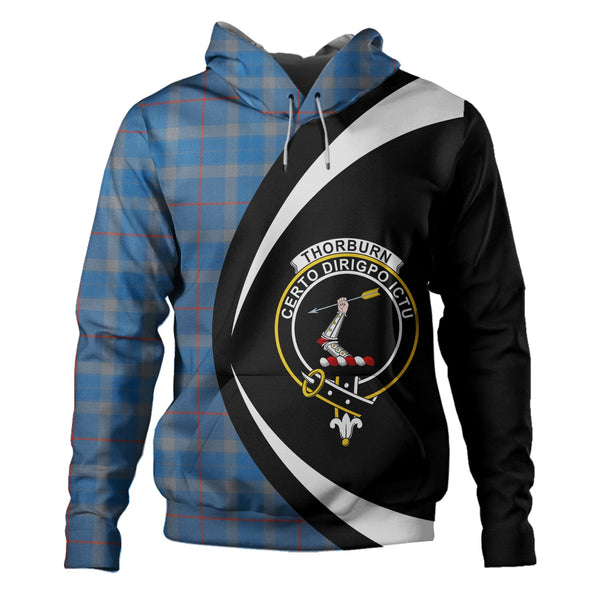 Thorburn (Thurburn) Ancient Clan Badge Tartan Hoodie Circle Style