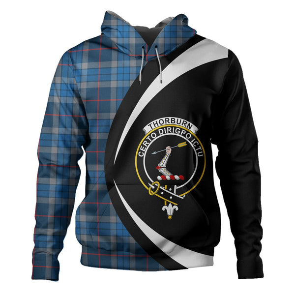 Thorburn (Thurburn) Modern Clan Badge Tartan Hoodie Circle Style
