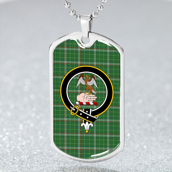 Toshach Ancient Clan Badge Classic Tartan Dog Tag Necklace