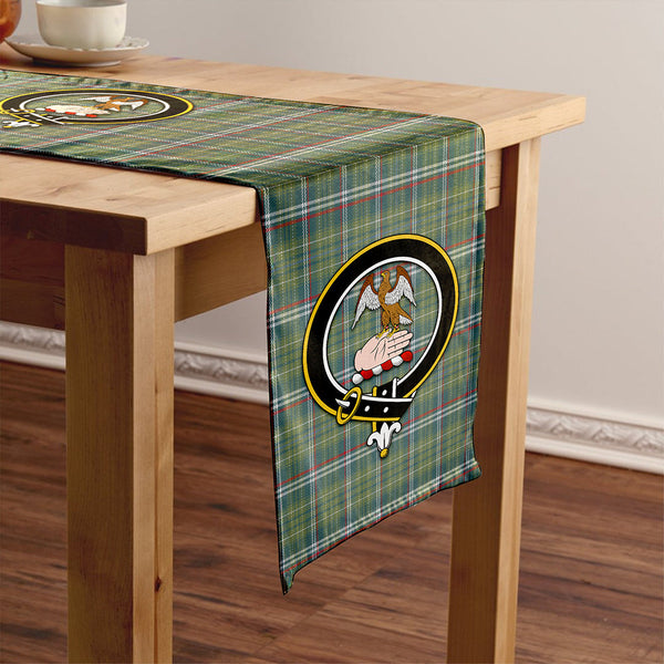 Toshach Weathered Clan Badge Tartan Table Runner