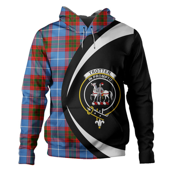 Trotter Clan Badge Tartan Hoodie Circle Style