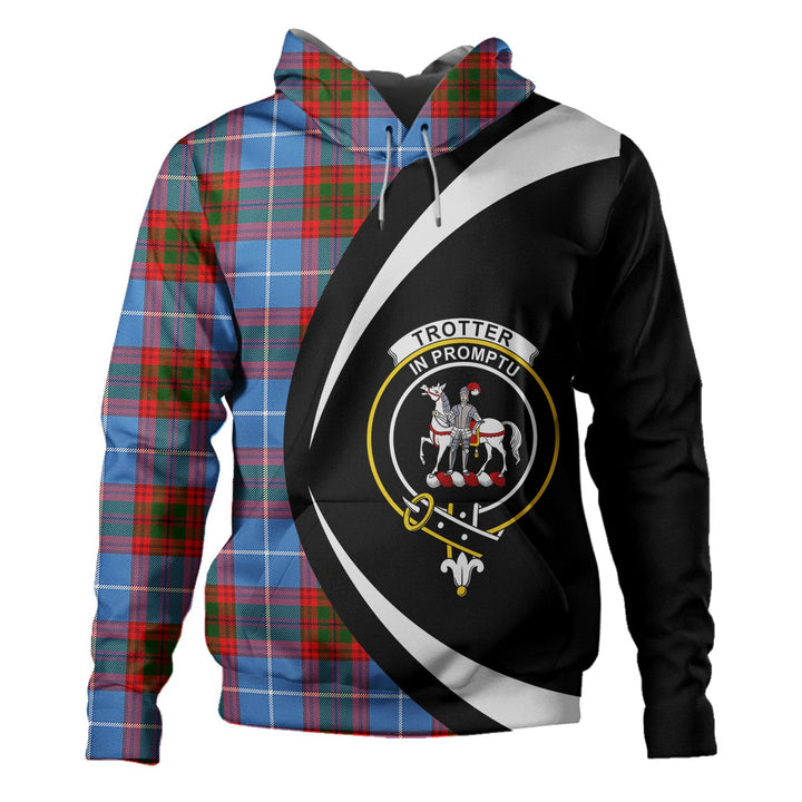 Trotter Clan Badge Tartan Hoodie Circle Style