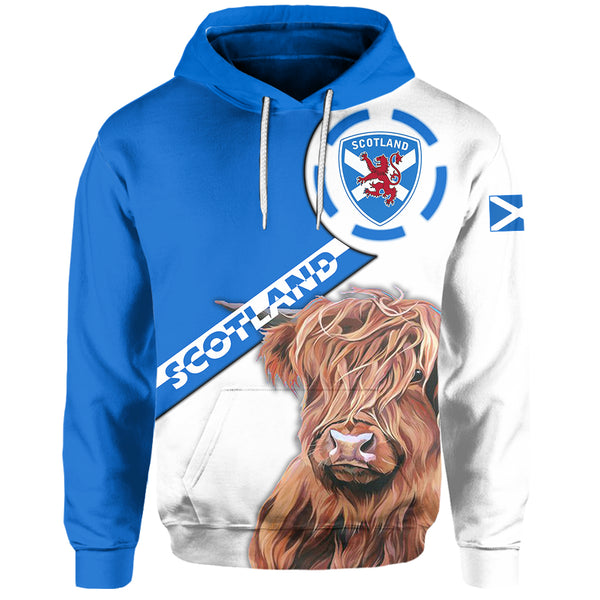 Celtic Hoodie - Scotland Hoodie Highlands Cow
