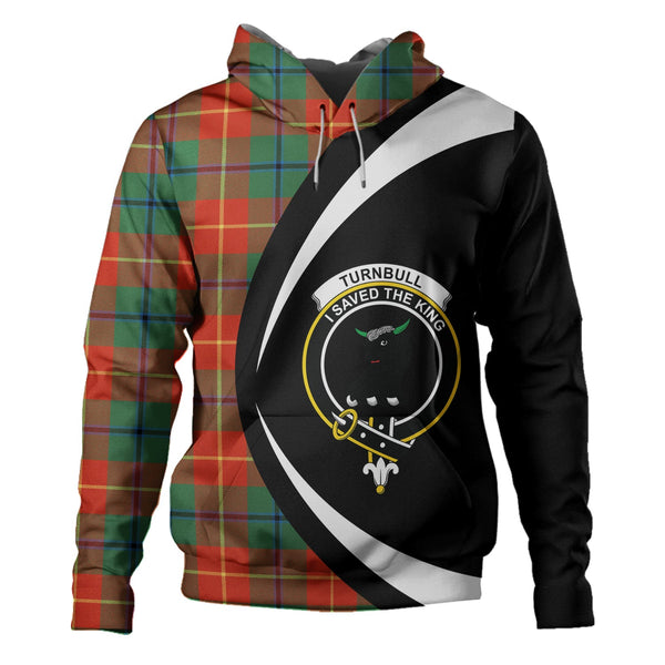 Turnbull Dress Ancient Clan Badge Tartan Hoodie Circle Style