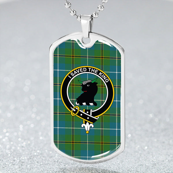 Turnbull Hunting Ancient Clan Badge Classic Tartan Dog Tag Necklace