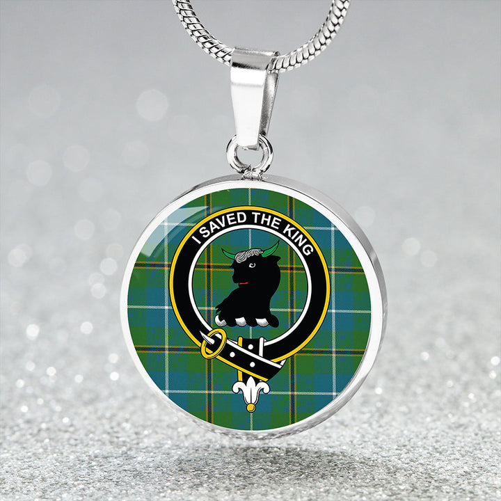 Turnbull Hunting Ancient Clan Badge Tartan Classic Circle Necklace