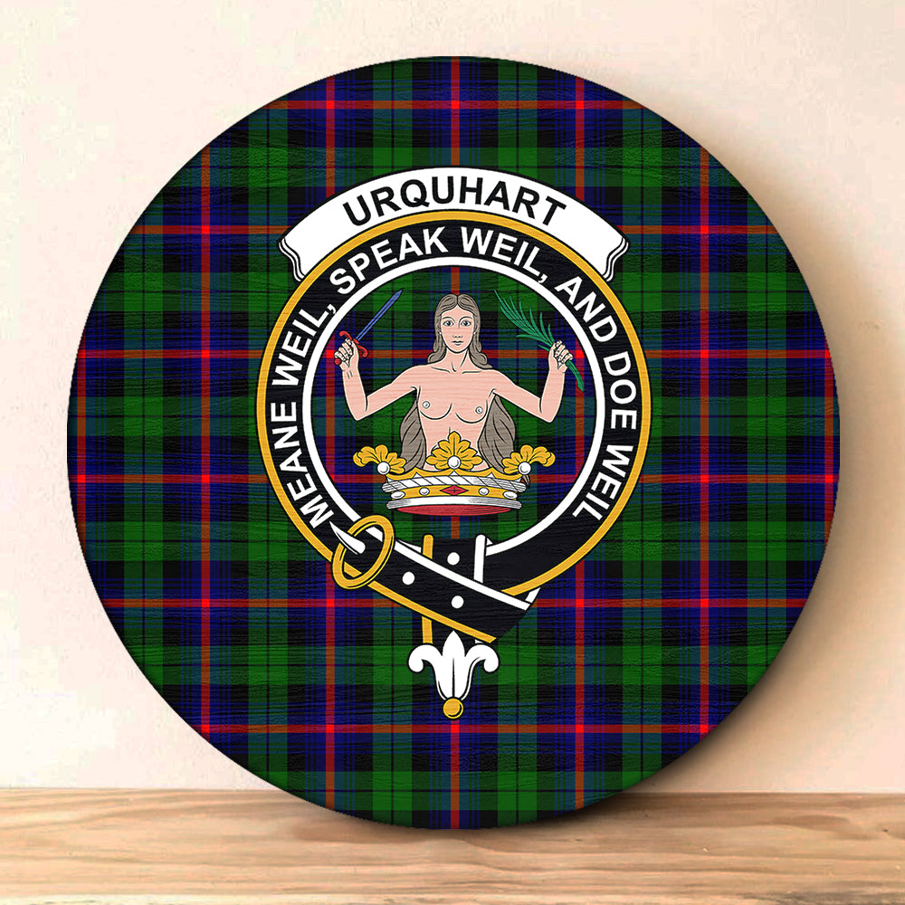 Urquhart Ancient Tartan Crest Round Rug