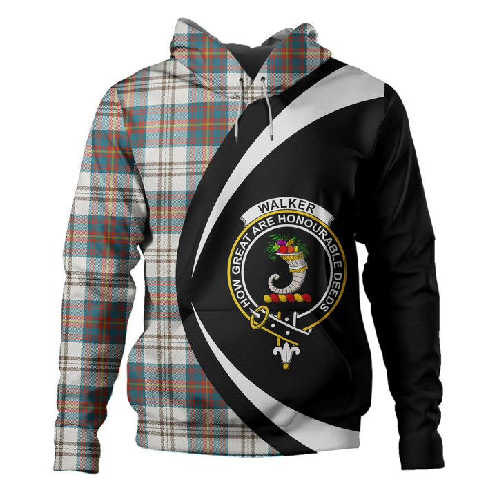 Walker Dress Ancient Clan Badge Tartan Hoodie Circle Style