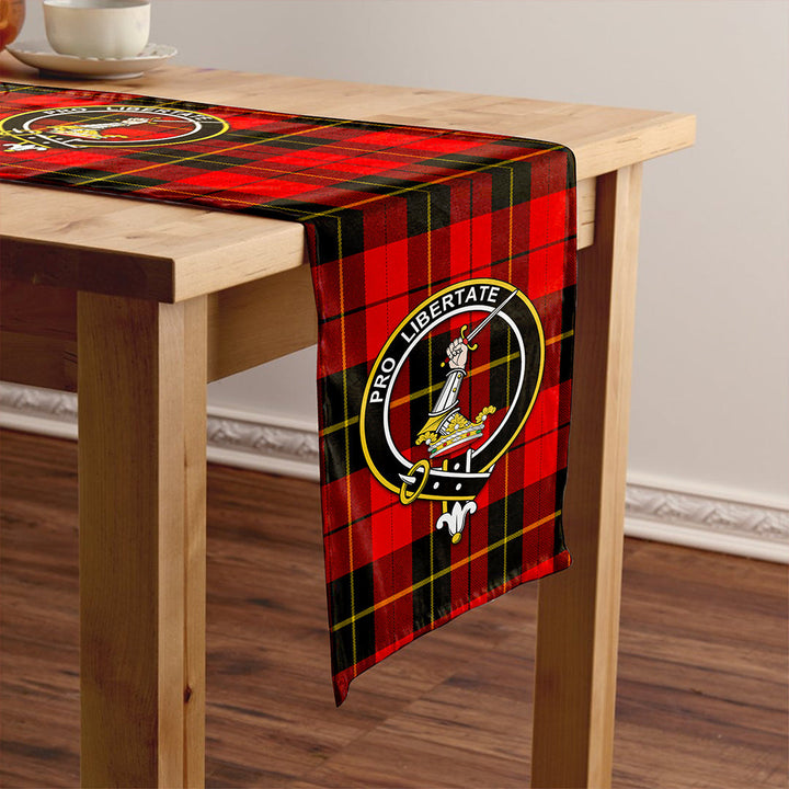 Wallace (Wallas) Modern Clan Badge Tartan Table Runner