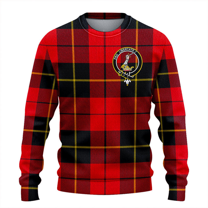 Wallace (Wallas) Modern Clan Badge Tartan Knitted Sweater