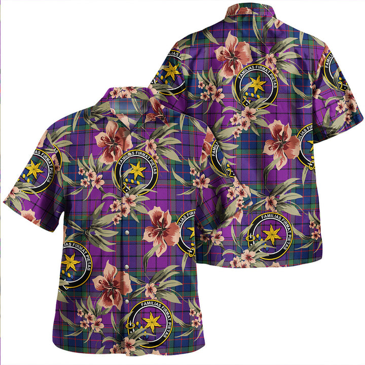 Wardlaw Modern Clan Badge Tartan Aloha Hawaiian Shirt Tropical Old Style