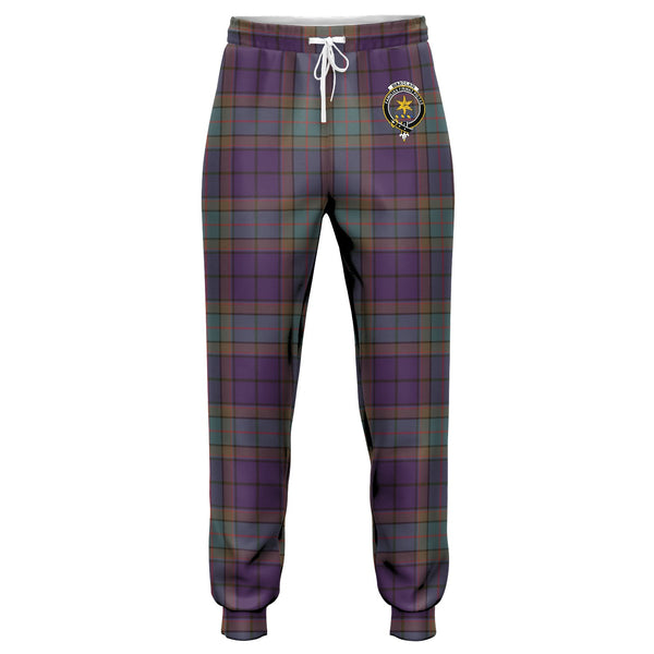 Wardlaw Weathered Clan Badge Tartan Jogger Pants