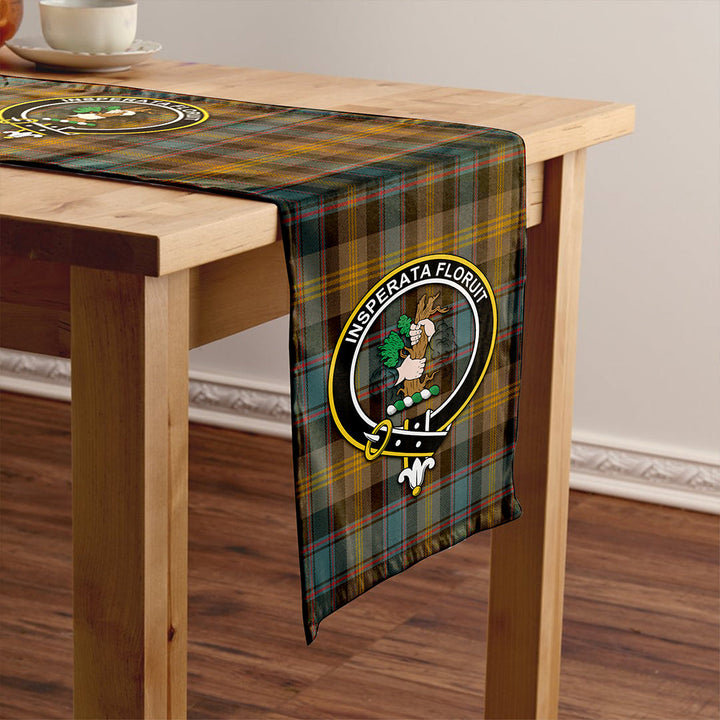 Watson (Wate/Watt) Weathered Clan Badge Tartan Table Runner