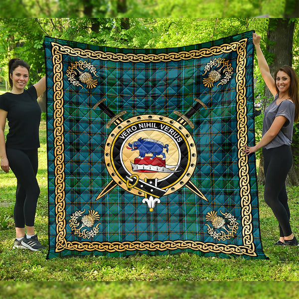 Weir Ancient Clan Badge Tartan Premium Quilt Celtic Shield