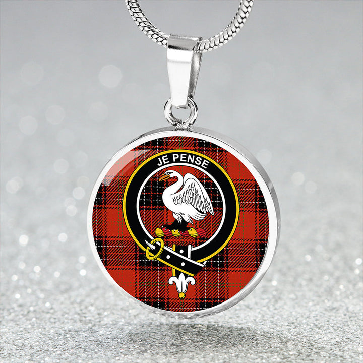 Wemyss Ancient Clan Badge Tartan Classic Circle Necklace