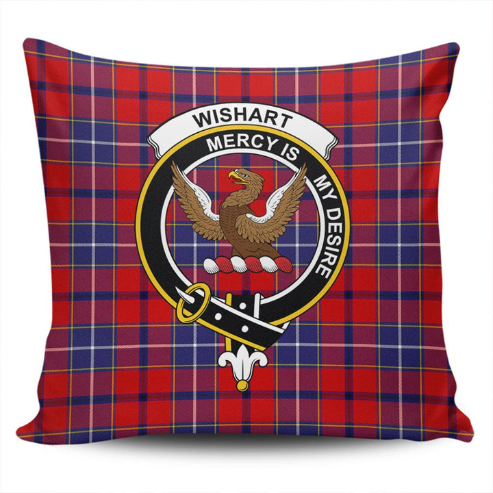 Wishart Dress Tartan Classic Crest Pillow Cover