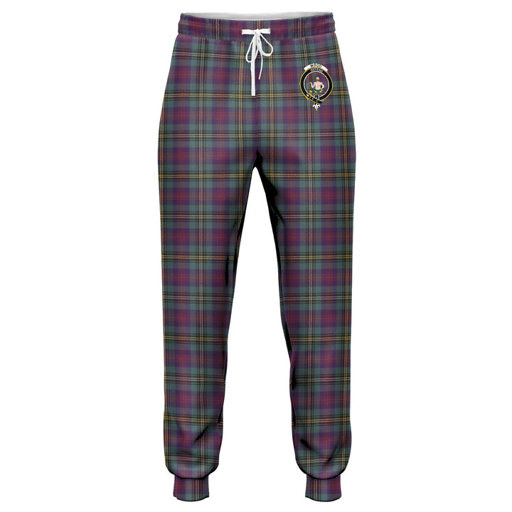 Wood Weathered Clan Badge Tartan Jogger Pants