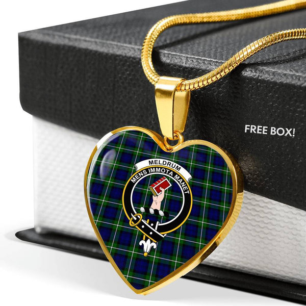 Meldrum Forbes Clan Badge Classic Tartan Necklace