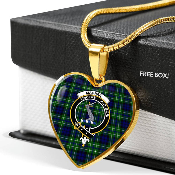MacNeil (of Colonsay) Clan Badge Classic Tartan Necklace