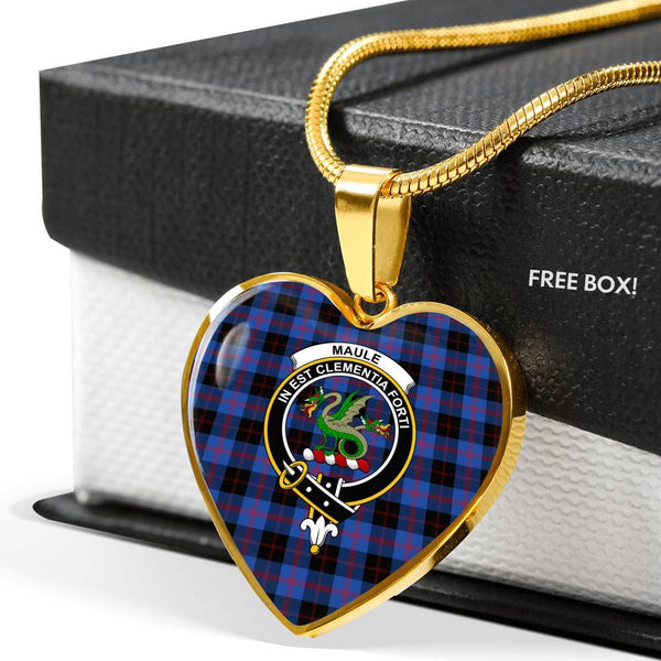 Maule Clan Badge Classic Tartan Necklace