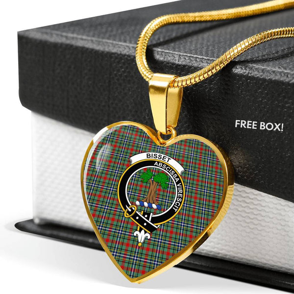 Bisset Clan Badge Classic Tartan Necklace