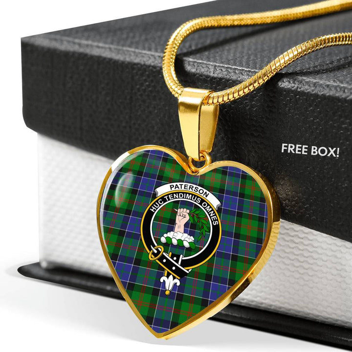 Paterson Clan Badge Classic Tartan Necklace