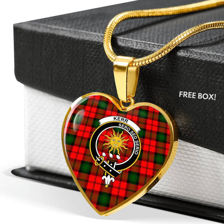 Kerr Clan Badge Classic Tartan Necklace