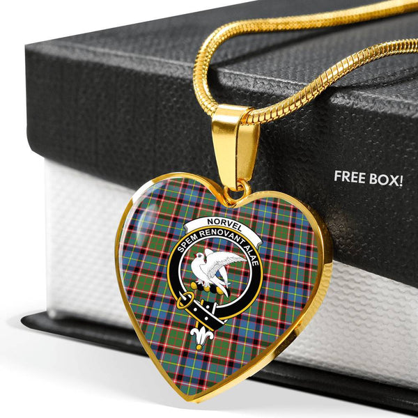 Norvel (Stirling) Clan Badge Classic Tartan Necklace