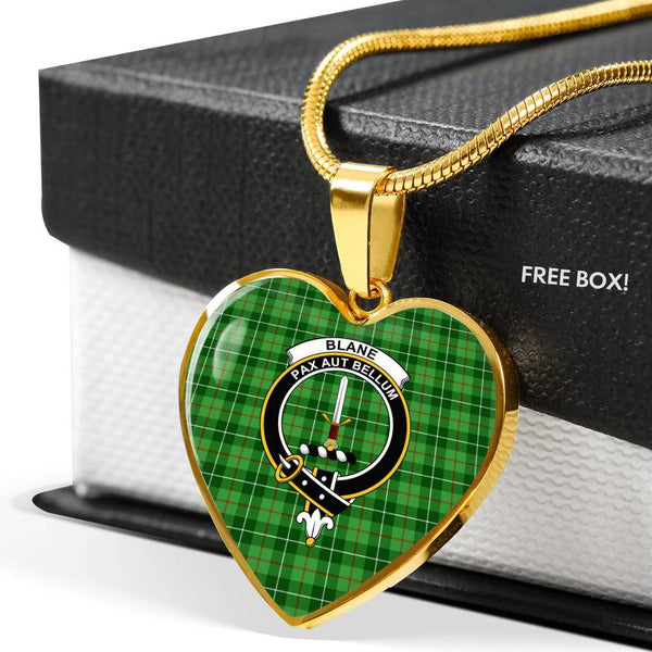 Blane Clan Badge Classic Tartan Necklace