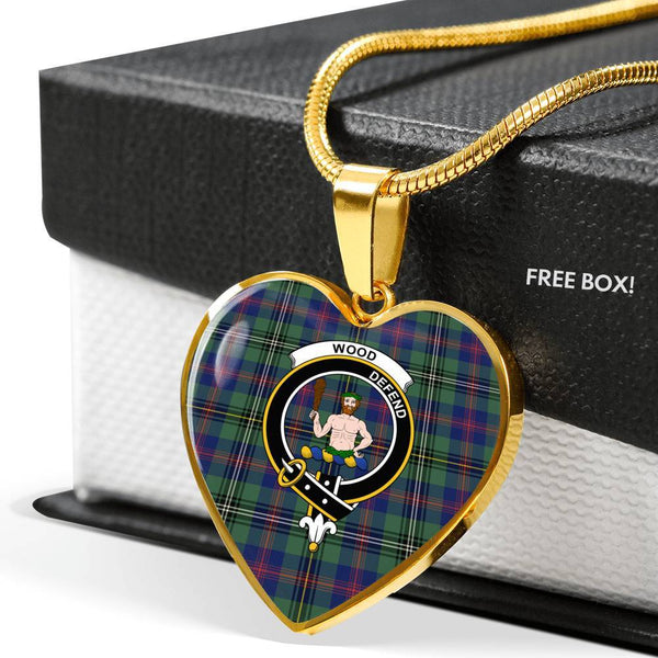Wood Clan Badge Classic Tartan Necklace