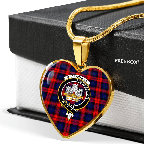 MacLachlan Clan Badge Classic Tartan Necklace