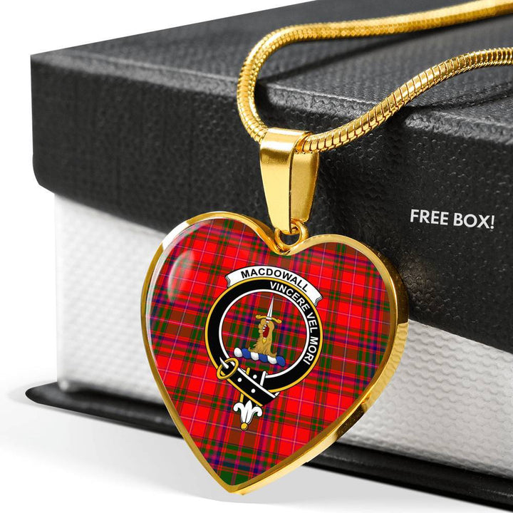 MacDowall (of Garthland) Clan Badge Classic Tartan Necklace