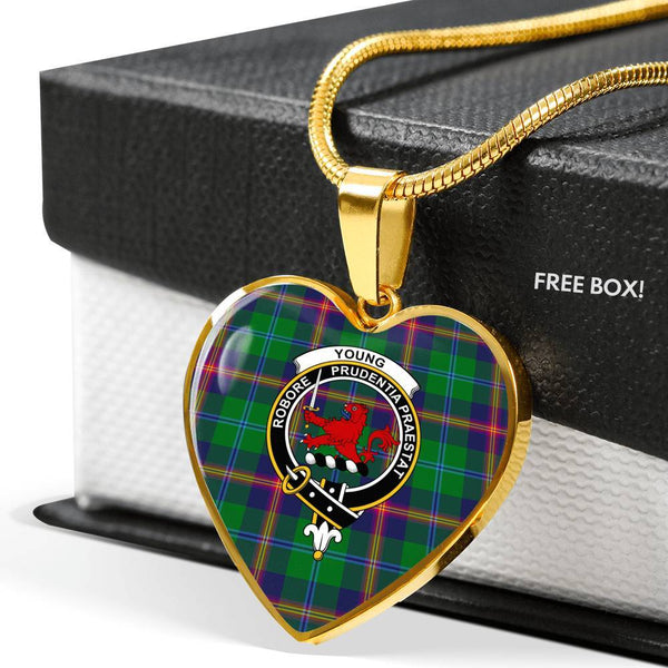 Young Clan Badge Classic Tartan Necklace