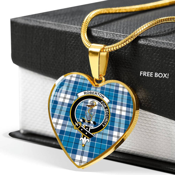 Roberton Clan Badge Classic Tartan Necklace