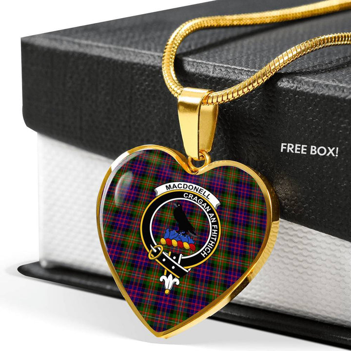 MacDonnell of Glengarry Clan Badge Classic Tartan Necklace