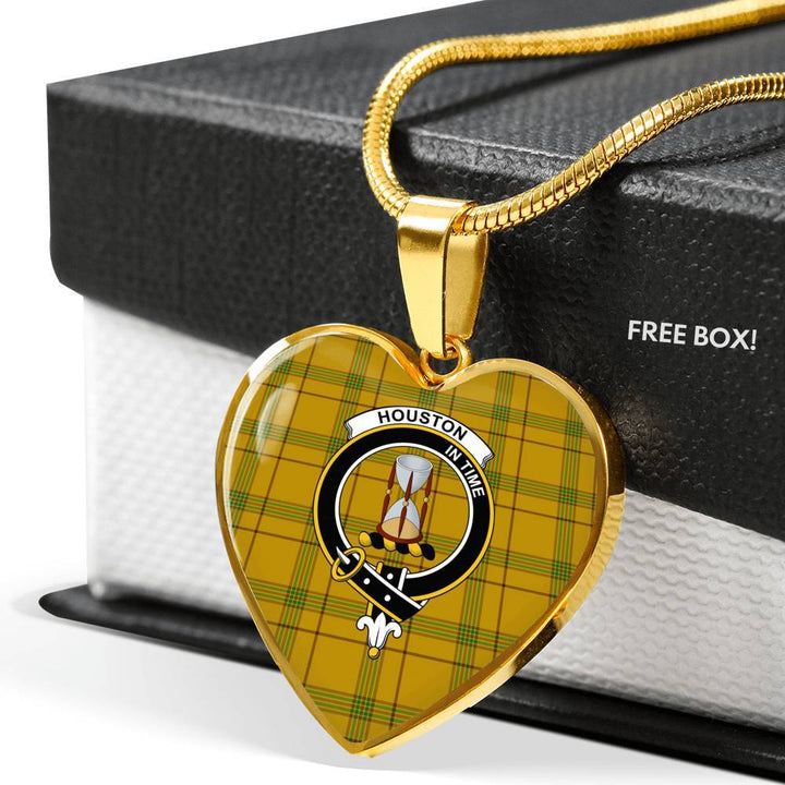 Houston Clan Badge Classic Tartan Necklace
