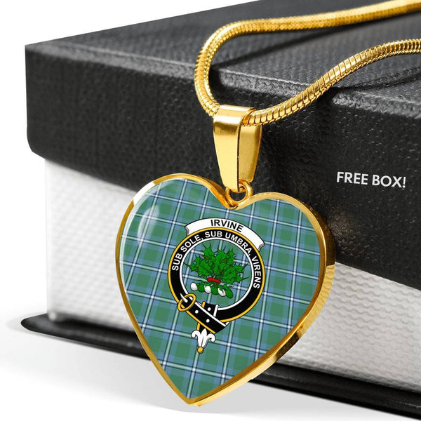 Irvine Clan Badge Classic Tartan Necklace