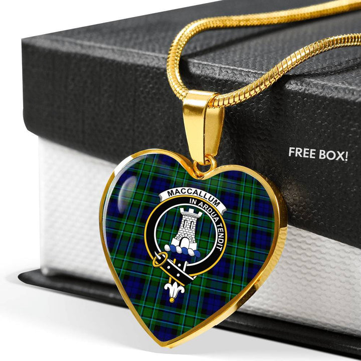 MacCallum Clan Badge Classic Tartan Necklace