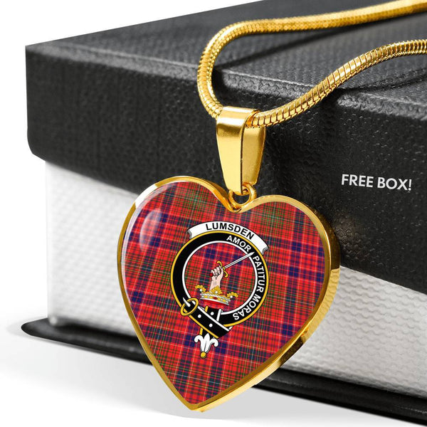 Lumsden Clan Badge Classic Tartan Necklace