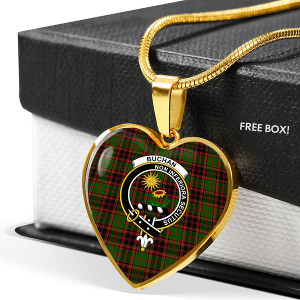Buchan Clan Badge Classic Tartan Necklace