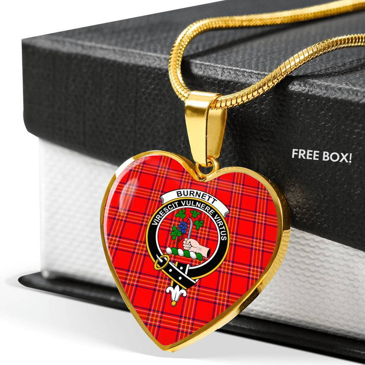 Burnett Clan Badge Classic Tartan Necklace
