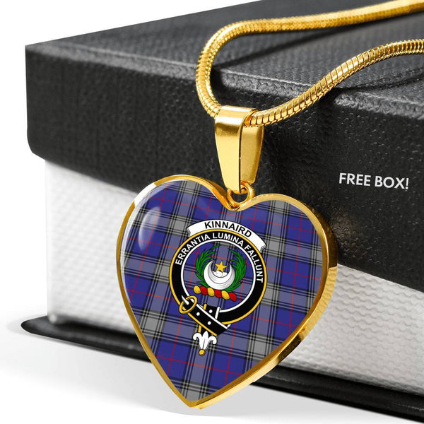 Kinnaird Clan Badge Classic Tartan Necklace